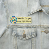 ネームタグキッズデイサービスロゴカスタム文字バッジ 名札 (インサイチュ)