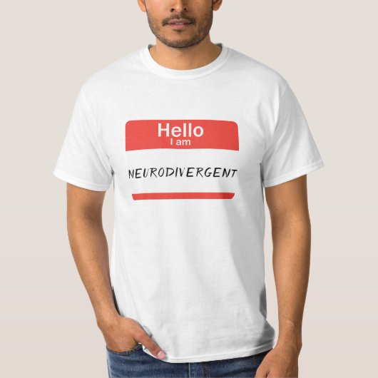 ネームタグ 神経多様性Tシャツ Tシャツ (正面)