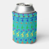 ネームターコイズレインボー体操ハートスター 缶クーラー (缶裏面)