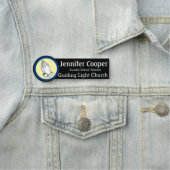 ネームタ祈グの手カスタム文字教会バッジ 名札 (インサイチュ)