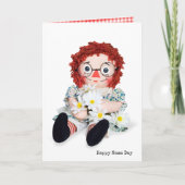 ネームデイラグドールとデイジーブーケ カード (正面)