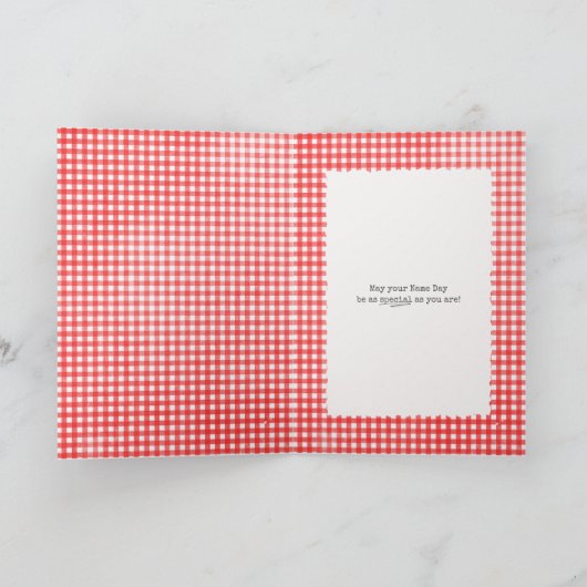 ネームデイラグドールとデイジーブーケ カード (内部)