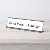 ネームデスクプレートデスク名プレート デスクネームプレート (正面)