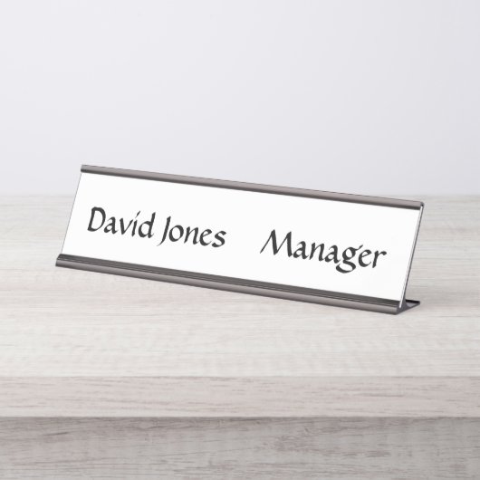 ネームデスクプレートデスク名プレート デスクネームプレート (正面)