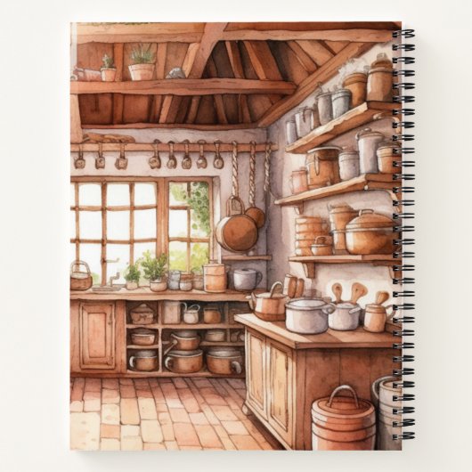 ネームナナのレシピお気に入りの記念調理師本 ノートブック (裏面)