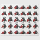 ネームハッピーバースデー ラッピングペーパー (フラット)