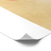 ネームパーソナライズされたウッドランドアートプリント |子供部屋アート ポスター (角)