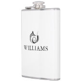 ネームパーソナライズされたキツネ及びゴルフボール フラスク (左)