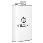 ネームパーソナライズされたキツネ及びゴルフボール フラスク (右)