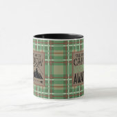 ネームパーソナライズされたキャビンキャンピングアドベンチャー マグカップ (中央)