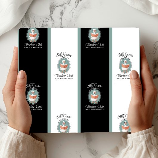 ネームパーソナライズされたグ間抜けース先生クラブ ラッピングペーパー