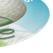 ネームパーソナライズされたゴルファーゴルフプロボール19ホール カッティングボード (角)