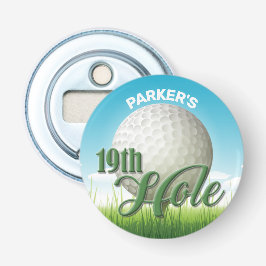 ネームパーソナライズされたゴルファーゴルフプロボール19ホール 栓抜き