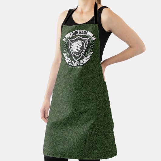 ネームパーソナライズされたゴルファーGOLFクラブターフクラブハウス エプロン (インサイチュ)