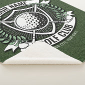 ネームパーソナライズされたゴルファーGOLFクラブターフクラブハウス シェルパブランケット (3/4)