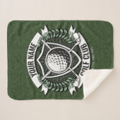 ネームパーソナライズされたゴルファーGOLFクラブターフクラブハウス シェルパブランケット (正面(横))