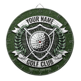 ネームパーソナライズされたゴルファーGOLFクラブターフクラブハウス ダーツボード