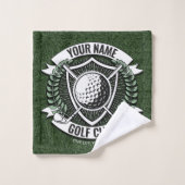 ネームパーソナライズされたゴルファーGOLFクラブターフクラブハウス バスタオルセット (ウォッシュタオル)