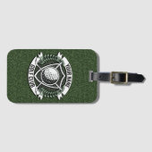 ネームパーソナライズされたゴルファーGOLFクラブターフクラブハウス ラゲッジタグ (正面横)