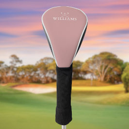 ネームパーソナライズされたゴルフクラブダスティーバラピンク ゴルフヘッドカバー