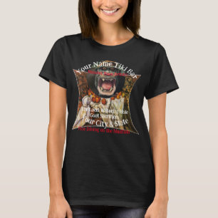 ネームパーソナライズされたティキバースポーツジャージー Tシャツ