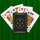 ネームパーソナライズされたトランプのポーカークラブゲーム金ゴールド トランプ