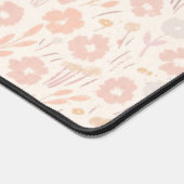 ネームパーソナライズされたハンドドローフローラかわいいフェミニン デスクマット (コーナー)