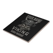 ネームパーソナライズされたバイキングウォリアー伝統 タイル (側面)