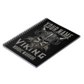 ネームパーソナライズされたバイキングウォリアー伝統 ノートブック (左側)