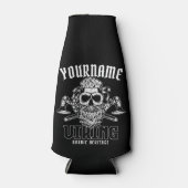 ネームパーソナライズされたバイキング北欧ウォリアー伝統 ボトルクーラー (正面)