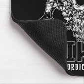 ネームパーソナライズされたバイキング北欧ウォリアー伝統 マウスパッド (コーナー)