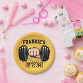 ネームパーソナライズされたフィットネストレーナージムカスタム ペーパープレート (パーティー)