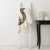 ネームパーソナライズされたブルステアスカルウエスタンランチ シェルパブランケット (インサイチュ)