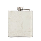 ネームパーソナライズされたブルステアスカルウエスタンランチ フラスク (裏面)