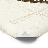 ネームパーソナライズされたブルステアスカルウエスタンランチ ポスター (コーナー)