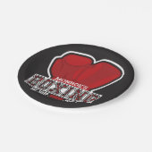 ネームパーソナライズされたボクサーボクシンググラブ賞戦闘機 ペーパープレート (アングル)