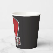 ネームパーソナライズされたボクサーボクシンググラブ賞戦闘機 紙コップ (左)