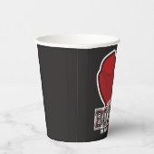 ネームパーソナライズされたボクサーボクシンググラブ賞戦闘機 紙コップ (右)