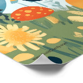 ネームパーソナライズされたボーイズ女の子子供部屋アルファベット ポスター (角)