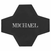 ネームパーソナライズされたボールプレーヤー番号のエッチング サッカーボール (フラット)