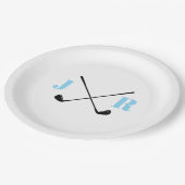 ネームパーソナライズされたモノグラムゴルフクラブ ペーパープレート (アングル)