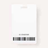 ネームパーソナライズされたラグジュアリーシルバーグレグラデーションイ バッジ (裏面)