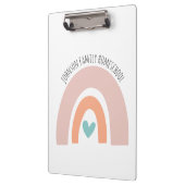 ネームパーソナライズされたレインボーホームスクール クリップボード (左)