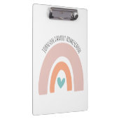 ネームパーソナライズされたレインボーホームスクール クリップボード (右)