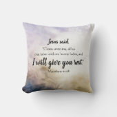 ネームパーソナライズされたレスト聖なる書物、 経典装飾用クッション クッション (正面)