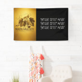 ネームパーソナライズされた文字ナパバレーイベントバナー 横断幕 (インサイチュ)