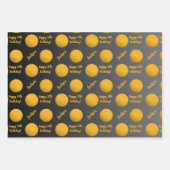 ネームパーソナライズされた気持ちスポーツテーマゴルフ ラッピングペーパーシート (正面3)