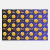 ネームパーソナライズされた気持ちスポーツテーマゴルフ ラッピングペーパーシート (正面2)