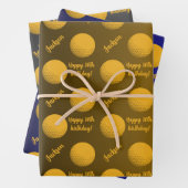 ネームパーソナライズされた気持ちスポーツテーマゴルフ ラッピングペーパーシート (インサイチュ)