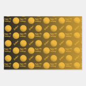 ネームパーソナライズされた気持ちスポーツテーマゴルフ ラッピングペーパーシート (正面)